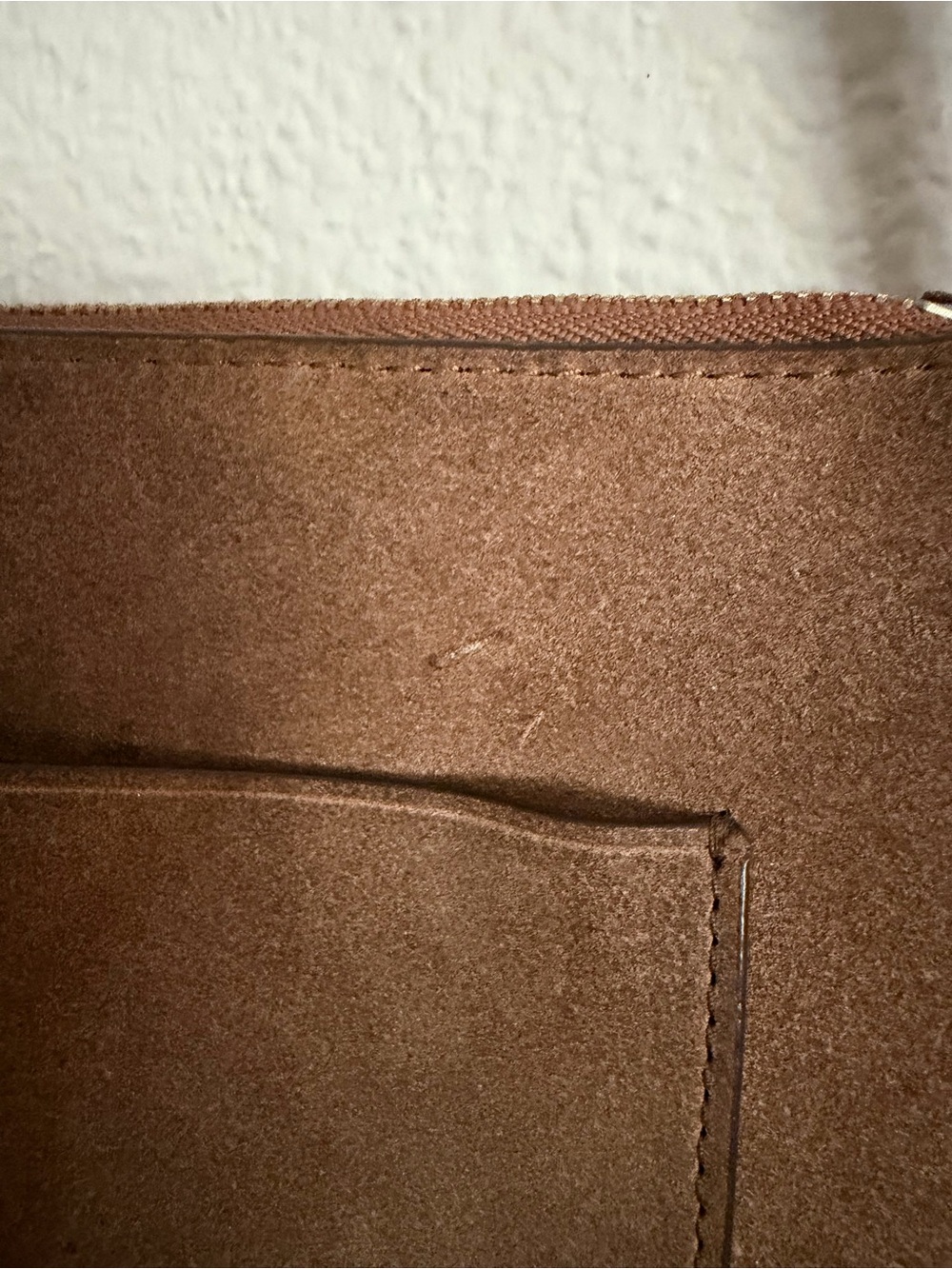 Tory Burch Piper Suede Saddle Bag Crossbody Brown - Picture 10 of 12